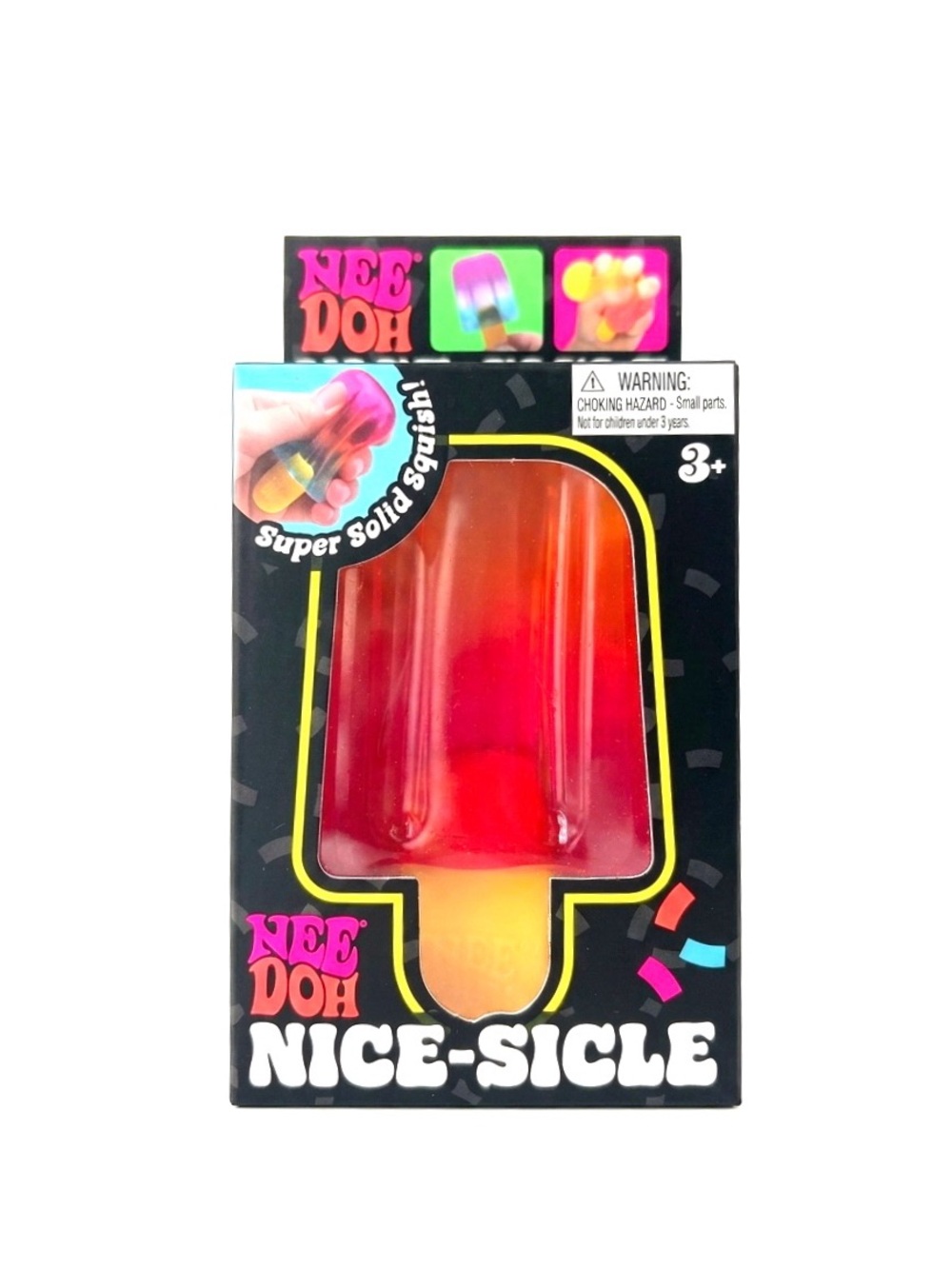 Nee Doh Nice-Sicle Popsicle Squishy Toy - Pink Red Authentic NEEDOH New Sealed
